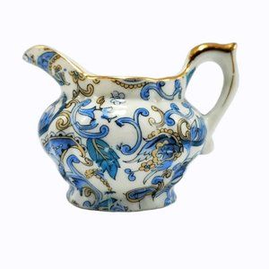Lefton Demitasse Creamer Blue Paisley NE2358 VTG